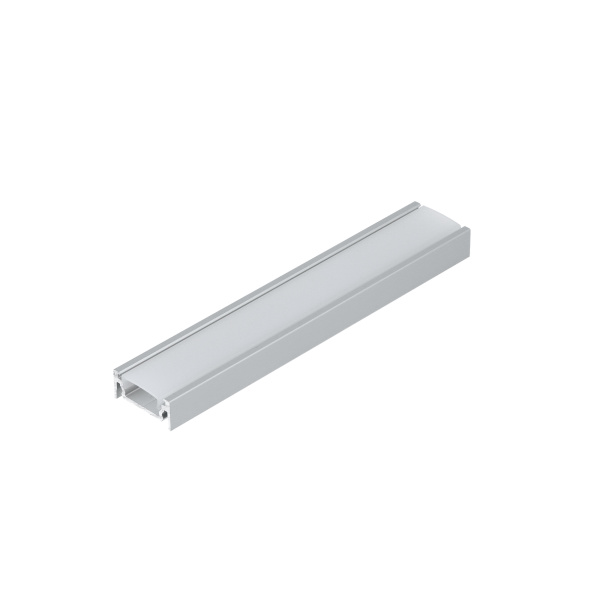 Aluminium LED profiel set opbouw grijs 2 meter