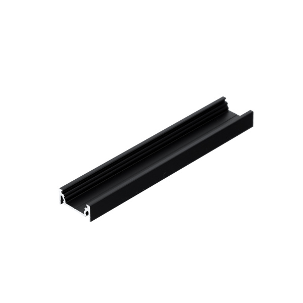 LED profiel opbouw aluminium zwart 2 meter