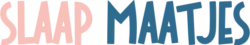 Slaap Maatjes logo in roze en blauw letters