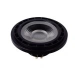 Zwarte GU10 ES111 LED spot met reflector en pinfitting