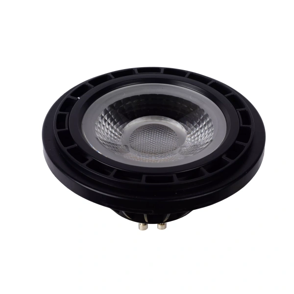 Zwarte GU10 ES111 LED spot met reflector en pinfitting