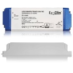 LED transformator 24V DC dimbaar 0-50W wit met blauwe zijkanten
