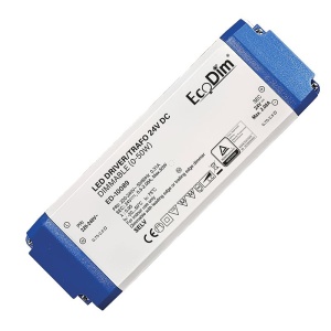 LED Transformator 24V DC Dimbaar 0-50W - EcoDim