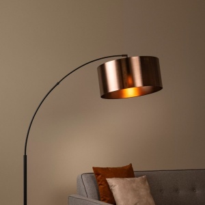 Sfeer product afbeelding van: Moderne Booglamp 1 Lichts Roest Bruin RANKOS - Lucide