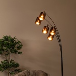 Product afbeelding van Moderne Vloerlamp 5 Lichts Roest Bruin RANKOS - Lucide