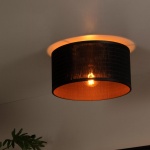 Sfeerbeeld van Plafondlamp Scandinavisch 1 Lichts Rond Zwart TAGALOG - Lucide