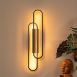 Sfeer product afbeelding van Wandlamp Modern Zwart 35W Warmwit Dimbaar THELMA - Lucide