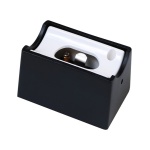 LED S14d lamphouder zwart metaal rechthoekig ontwerp