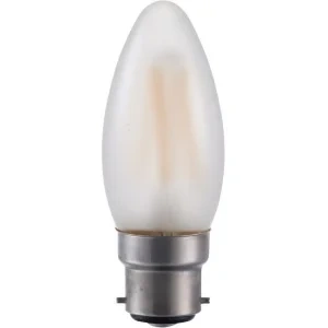 Product foto van: SPL Ba22d Kaarslamp 4W Extra Warmwit Dimbaar Frosted