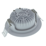 Witte ronde LED inbouwspot 5W dimbaar met metalen klemveren