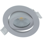 Witte ronde LED inbouwspot 5W dimbaar met draaibare ring
