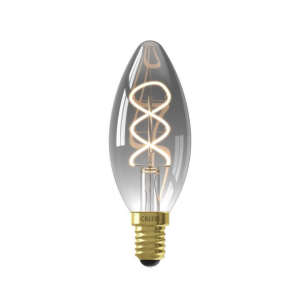 Productfoto van Calex E14 Kaarslamp FLEX Titanium 4W Flame Dimbaar aangeschakeld