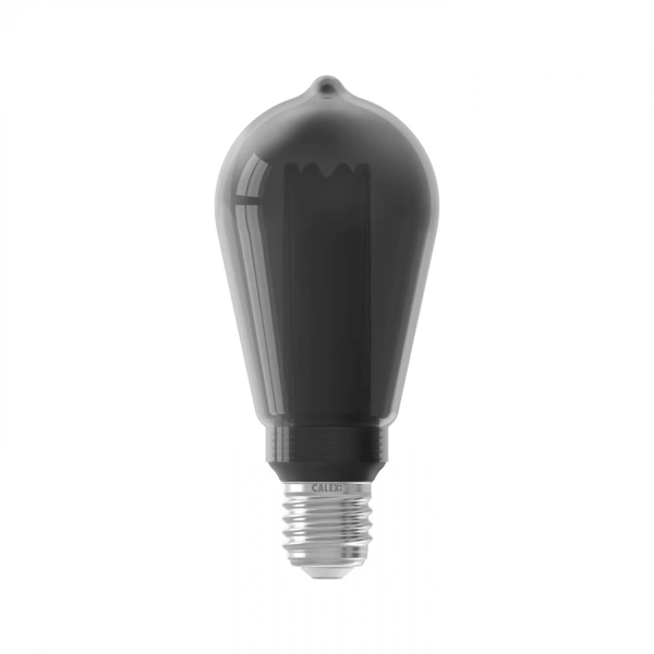 Calex E27 LED Edisonlamp titaniumkleurig met dimbare flame lichttoon