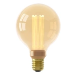 Productfoto van Calex E27 CROWN Gold Globe 95 3,5W Flame Dimbaar