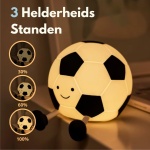 Kinder nachtlampje Voetbal met 3 helderheids standen