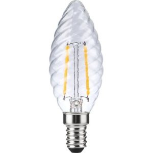 Product afbeelding van SPL E14 Kaarslamp Gedraaid 2W Flame Helder Dimbaar uitgeschakeld