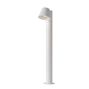 Productfoto van Tuinsokkel Modern 1 Lichts 70CM Wit 5W DINGO - Lucide aangeschakeld