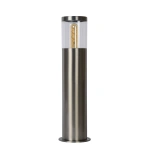 productfoto met lichtbron uit van Tuinsokkel 1 Lichts Modern Rond Chroom 49CM FEDOR - Lucide