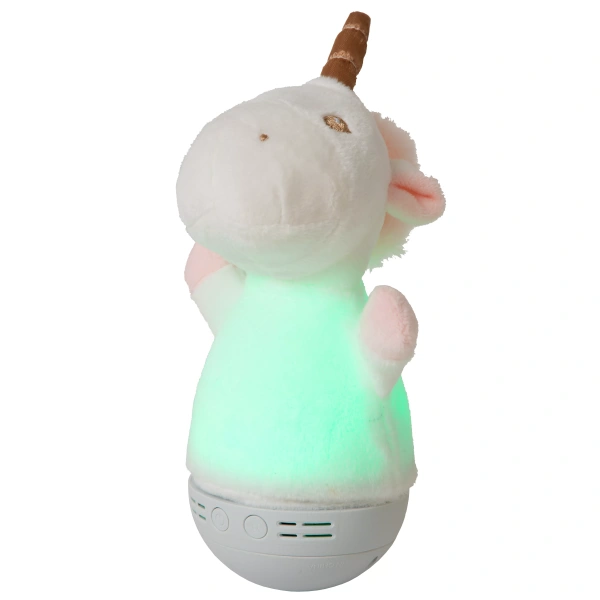 Groene lichtkleur Kinder Nachtlampje Eenhoorn met Muziekfunctie DOLLY - Lucide