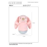 maattekening van Kinder Nachtlampje Konijn met Muziekfunctie DOLLY - Lucide