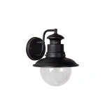 Uitgeschakelde Klassieke Buiten Wandlamp 1 Lichts Zwart FIGO - Lucide