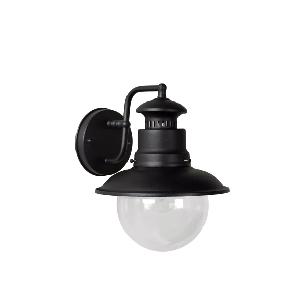 11811-01-30 off Uitgeschakelde Klassieke Buiten Wandlamp 1 Lichts Zwart FIGO - Lucide