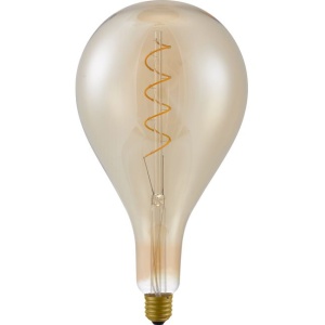 voorkant lamp uit: SPL E27 XXL FLEX A157 4W Flame Goud Dimbaar