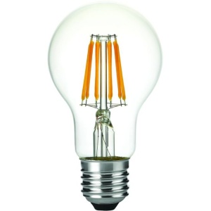 voorkant lamp uit: SPL E27 Fila Peerlamp 6.5W Extra Warmwit Helder Dimbaar