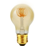 voorkant lamp uit: SPL E27 Peerlamp 4W Flame Goud Dimbaar