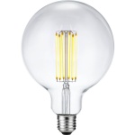 Productfoto SPL E27 Globe 125 L 6W Extra Warmwit Helder Dimbaar aangezet