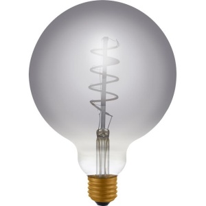 voorkant lamp uit: SPL E27 Fila Globe AX 4.5W Flame Smoke Dimbaar