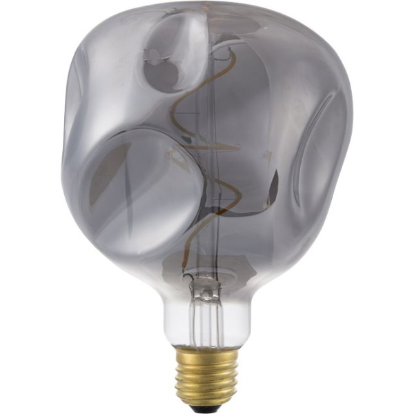 voorkant lamp uit: SPL E27 XL Flex Mystery 4W Flame Smoke Dimbaar