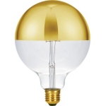 voorkant lamp uit: SPL E27 Globe G125 Kopspiegel Goud 6.5W Extra Warmwit Dimbaar