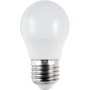 voorkant lamp uit: SPL E27 Kogellamp 5W Warmwit Opaal 100-240V