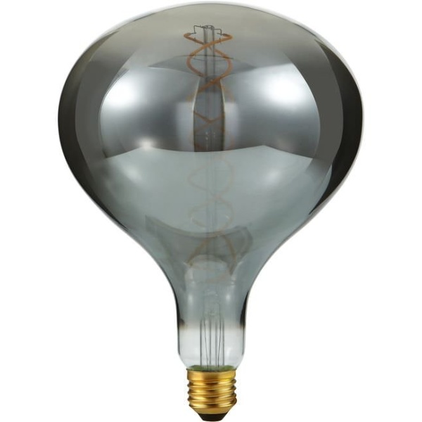 voorkant lamp uit: SPL E27 Fila XXL FLEX 6W Flame Smoke Dimbaar