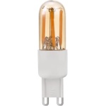 lamp uit: SPL G9 Fila Buislamp 3W Flame Goud Dimbaar