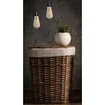 sfeerbeeld twee lampen aan: SPL E27 Edison Lamp AX 4W Flame Goud Dimbaar