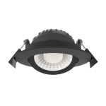 Gekantelde LED Inbouwspot CCT Zwart SLIM-FIT Dimbaar IP65 MIRAN II