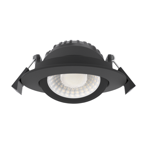 Gekantelde LED Inbouwspot CCT Zwart SLIM-FIT Dimbaar IP65 MIRAN II