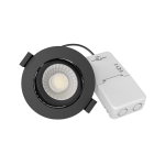 Set van LED Inbouwspot CCT Zwart SLIM-FIT Dimbaar IP65 MIRAN II met led driver