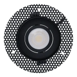 Zwart trimless stucframe voor inbouwspot rond 75-80 mm