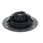 Trimless stucframe zwart voor inbouwspots rond 75-80 mm