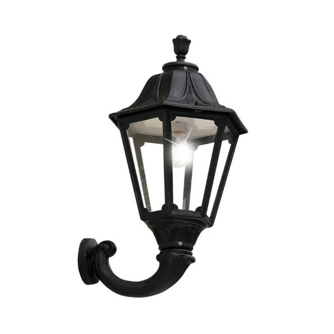 icoon: Zwarte klassieke buitenlamp voor muurmontage