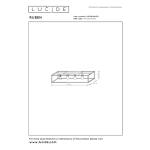 Maattekening plafonnière Vintage 4-lichts zwart RUBEN Lucide