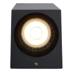 Zwarte wandlamp Up & Down GU10 van metaal Lucide Zaro