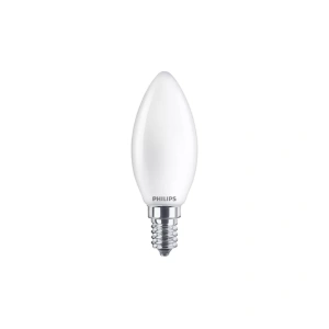 Philips E14 kaarslamp LED 60W warm wit glasafwerking