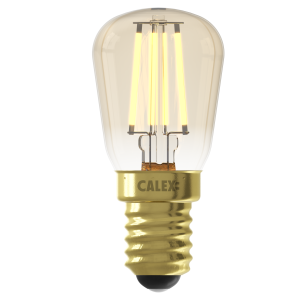 E14 schakelbordlamp 2,7W goudkleurig glas dimbaar flame-effect