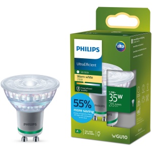 GU10 LED spot warmwit 1,2W 36 graden van Philips