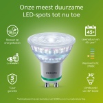 Philips GU10 LED spot warmwit 1,2W 36 graden lichtbundel