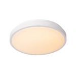 Witte plafonniere met bewegingssensor IP44 van 34,8 cm Lucide